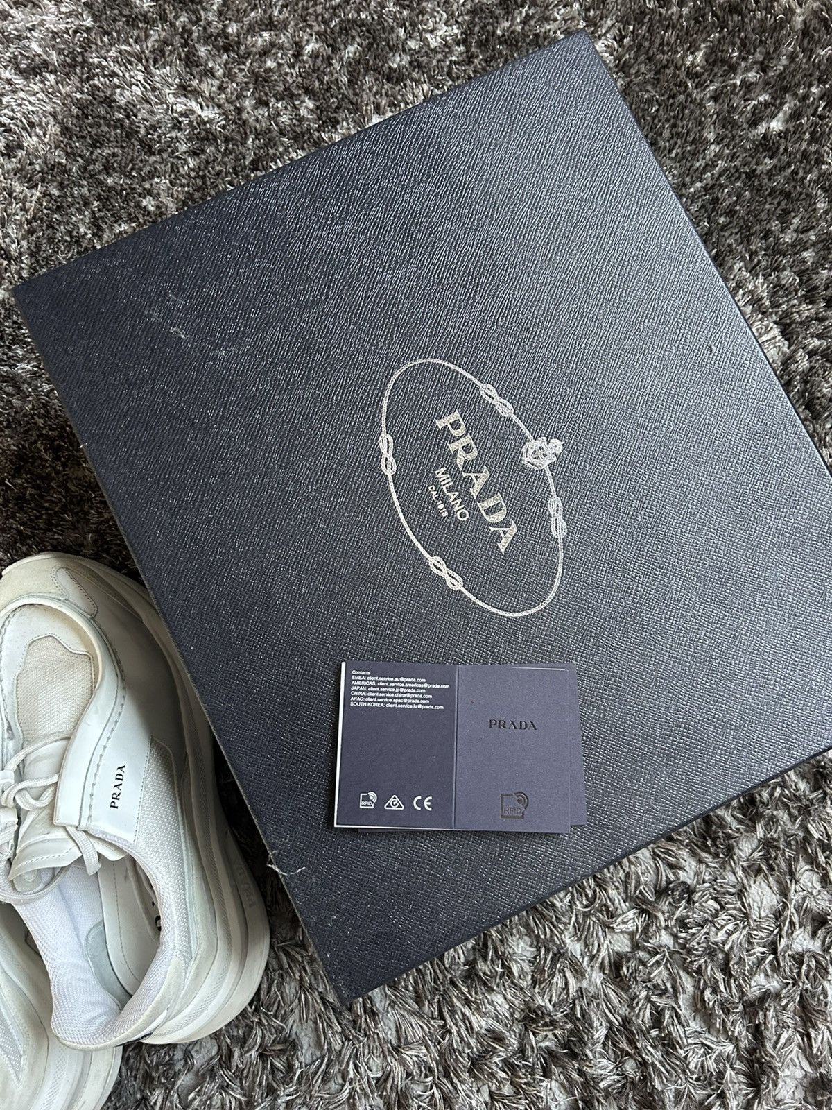 Prada Prada Sneaker White/Beige Size US 8.5 / EU 41-42 - 6 Thumbnail