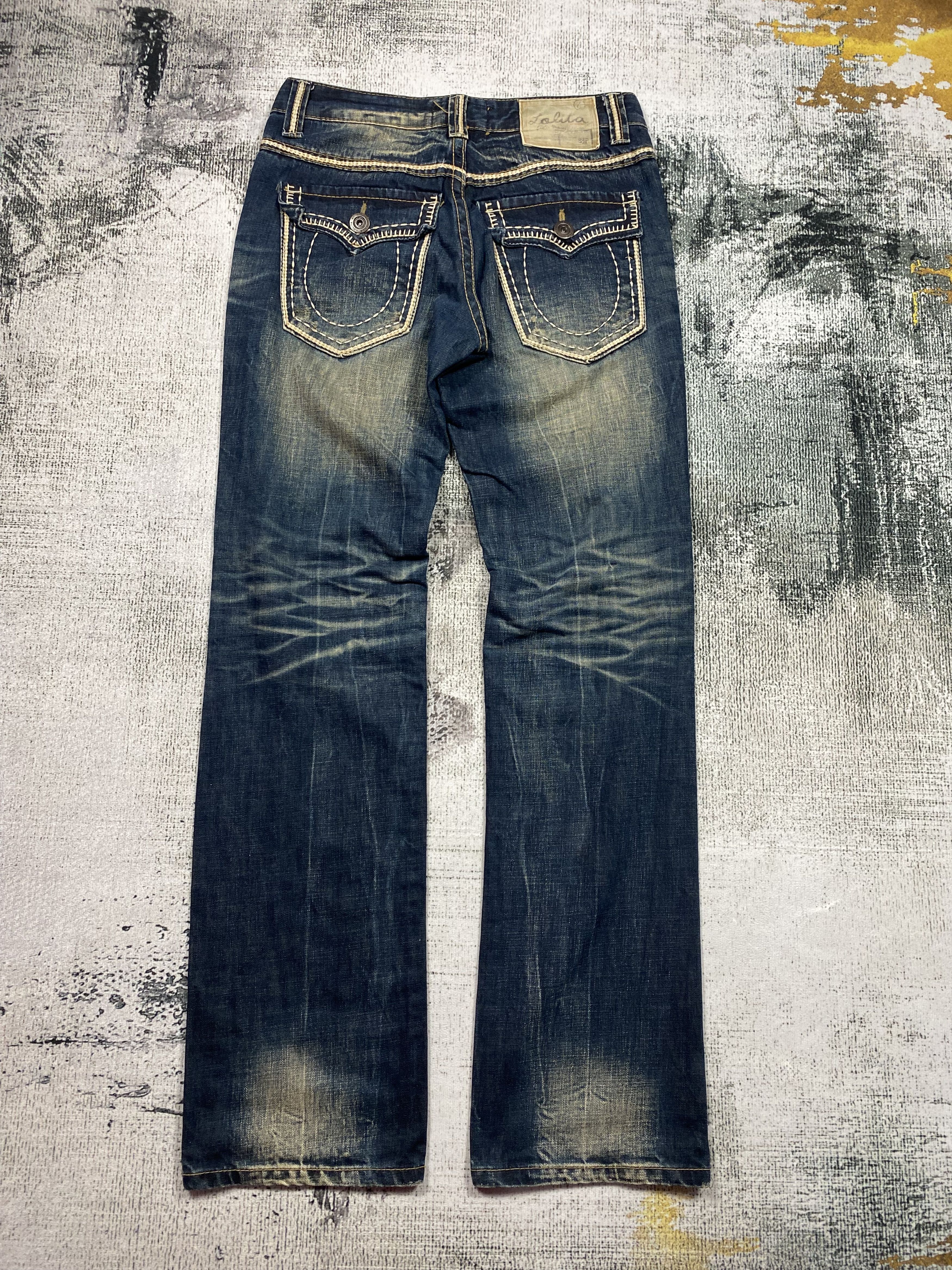 Japanese Brand RARE🔥Distressed Rusty Exotic Vintage Denim Lolita Jeans Size US 30 / EU 46 - 9 Thumbnail
