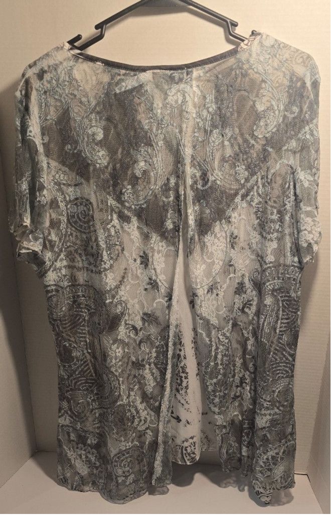 The Unbranded Brand Women's Roz & Ali XL Blouse Size XL / US 12-14 / IT 48-50 - 4 Thumbnail