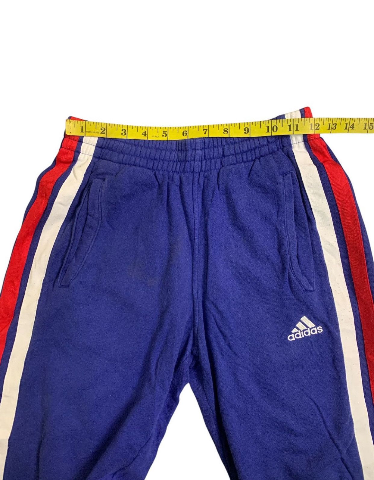 Adidas Rare Design Vintage Adidas France Stripe Jogger Pants Size US 26 / EU 42 - 11 Thumbnail