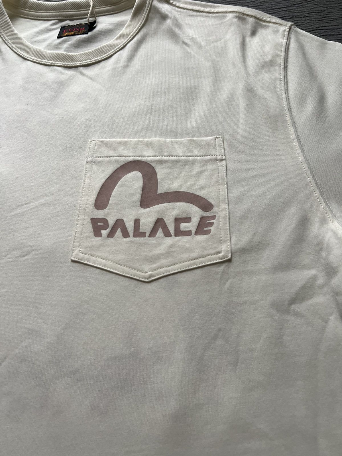 Evisu × Palace Palace Evisu Heavy Wash T Shirt White Size Large Size US L / EU 52-54 / 3 - 3 Thumbnail
