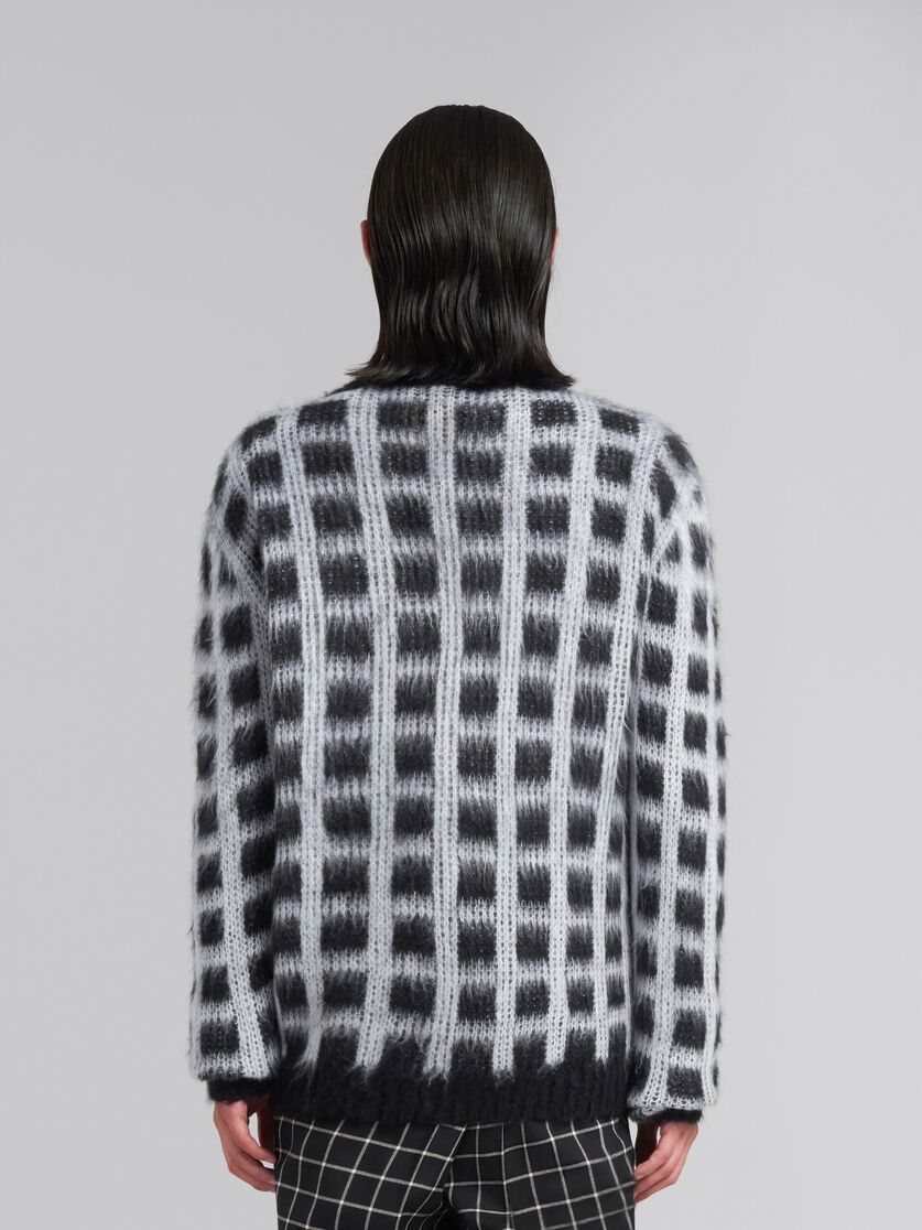 Marni o1w1db10125 V-Neck Knit Cardigan in Black/White Size US S / EU 44-46 / 1 - 3 Thumbnail