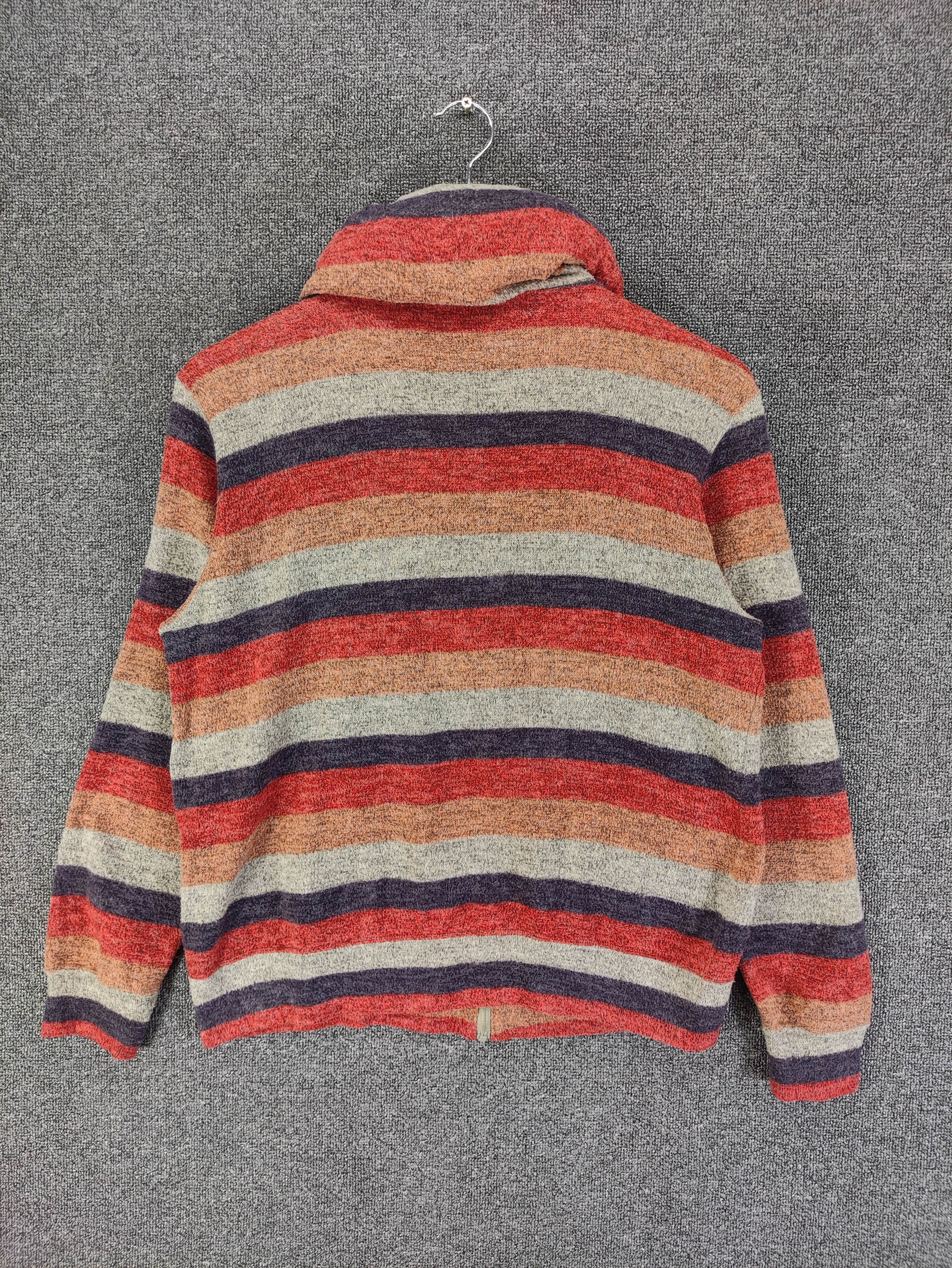 mercibeaucoup Vintage Mercibeaucoup Sweater Fleece Striped Zipper Size S / US 4 / IT 40 - 12 Thumbnail