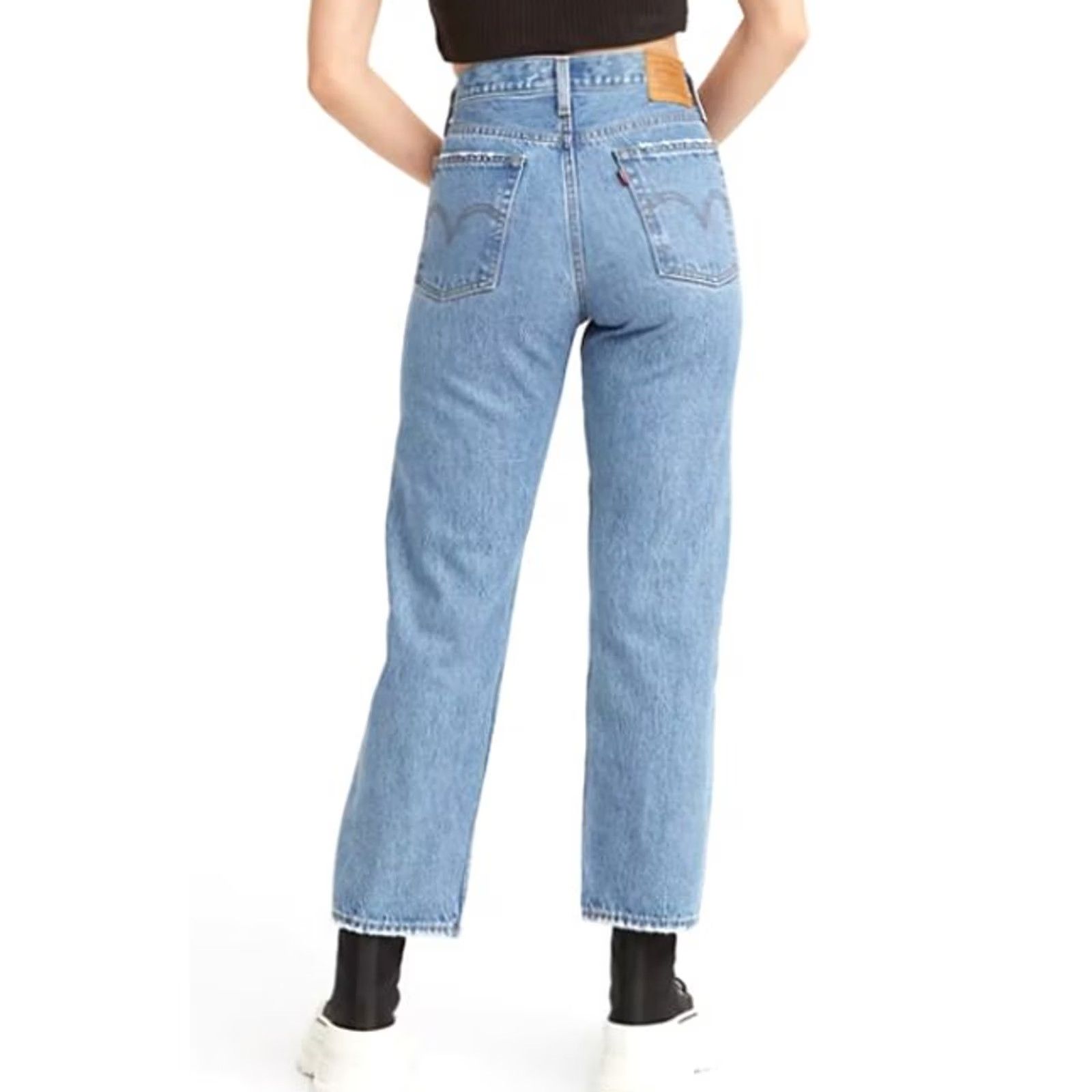Levi's Levi'S Premium Big E Wedgie Jeans 28x25 High Rise Straight Fit Button Fly Denim Size 28" / US 6 / IT 42 - 6 Thumbnail