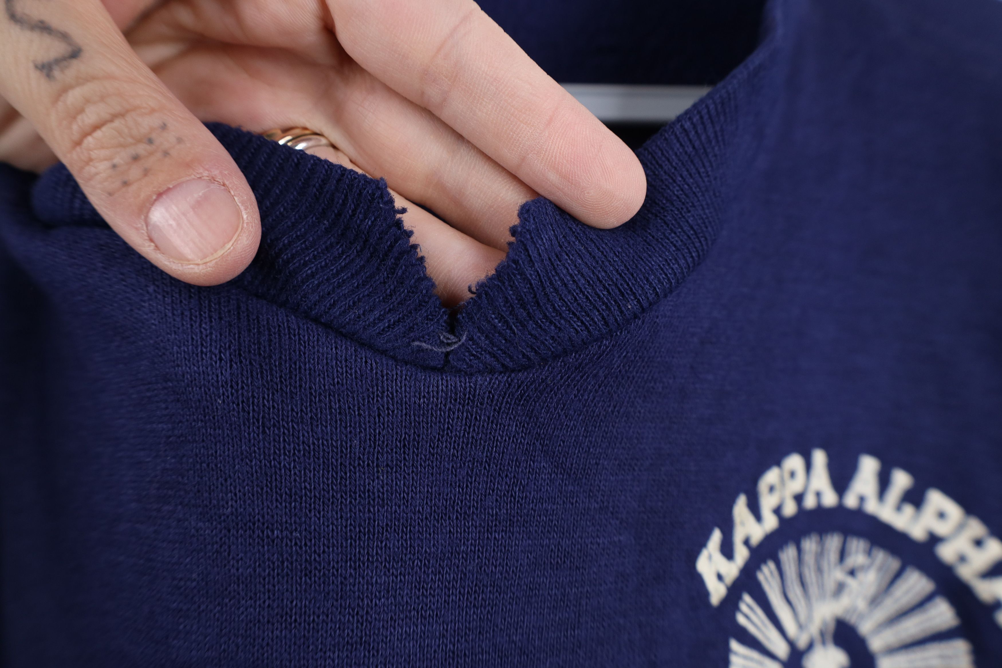 Vintage Vintage 50s 60s Alpha Order Short Sleeve Sweatshirt USA Size L / US 10 / IT 46 - 5 Thumbnail