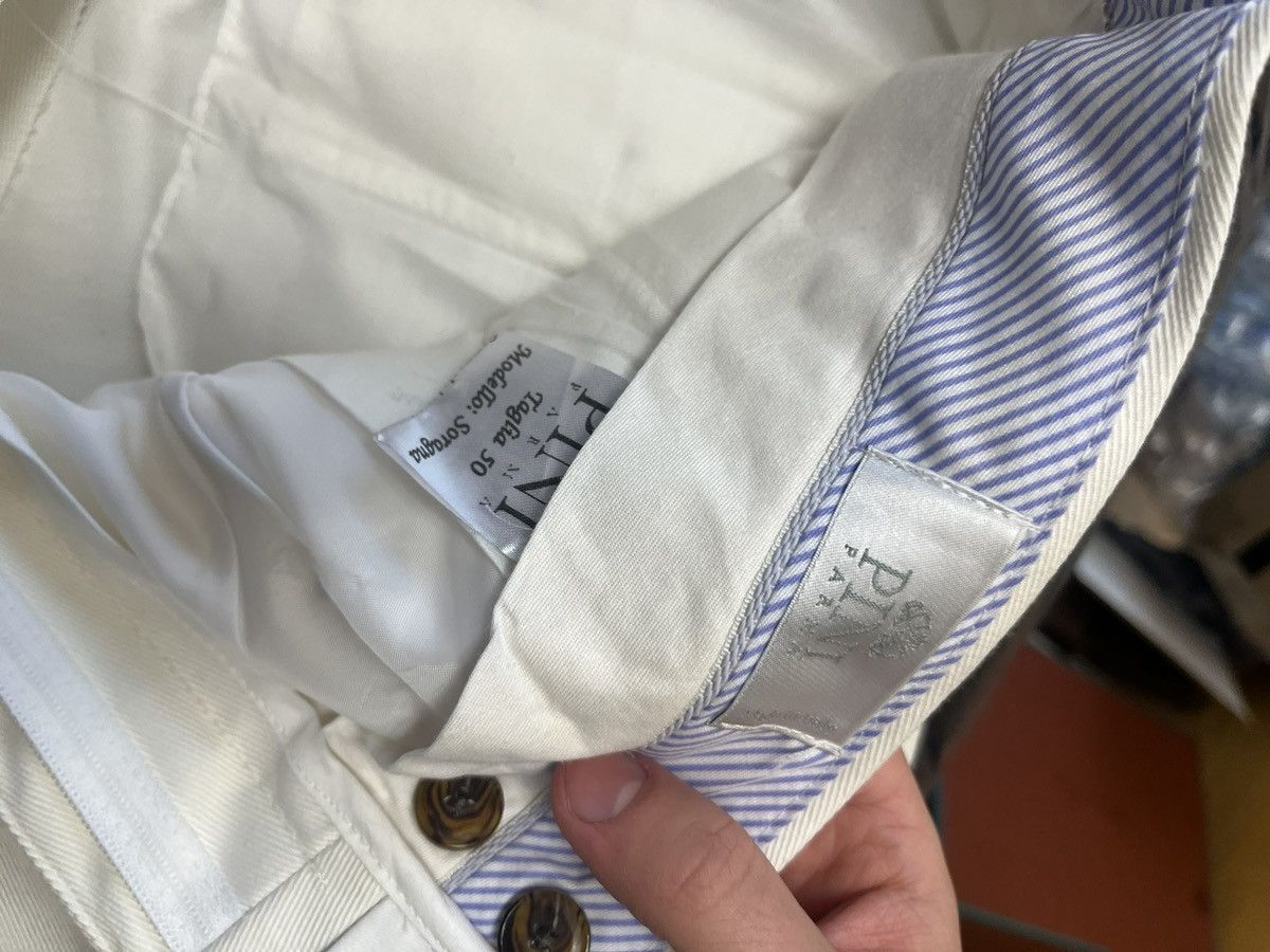 Other Pini Parma white cotton trousers w34 Size 40R - 6 Thumbnail