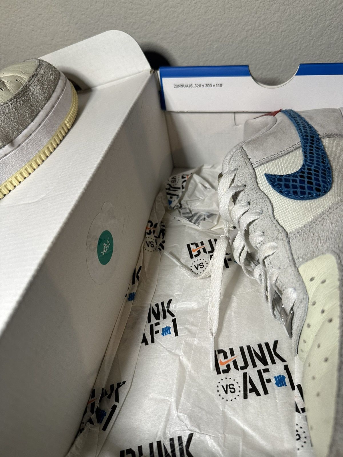 Nike × Undefeated Nike Air Force 1 x Undefeated 5 On It Dunk vs. AF1 Size US 8 / EU 41 - 13 Thumbnail