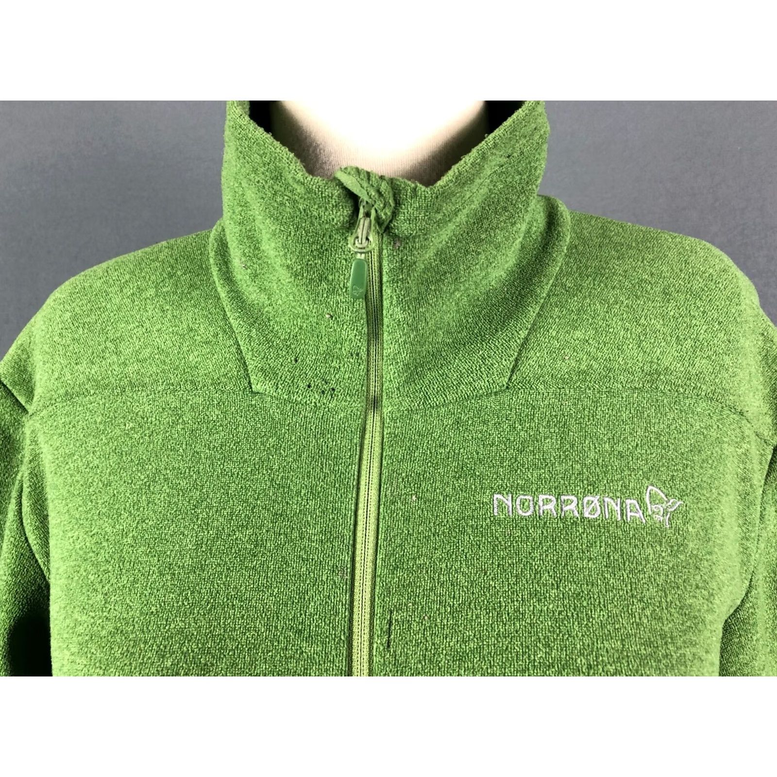 Vintage Norrona Full Zip Jacket Polyester Green Women L Jacket Size L / US 10 / IT 46 - 7 Thumbnail