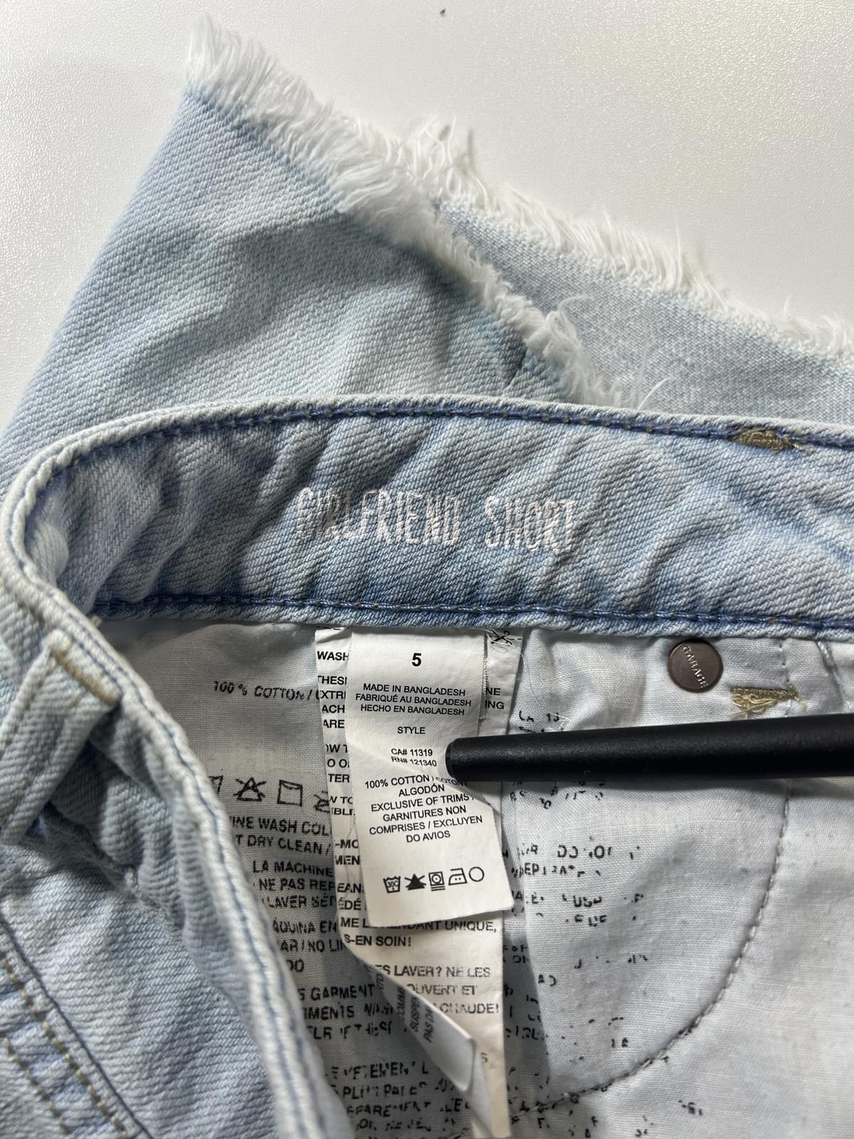 Unknown London Light Blue Distressed Denim Shorts Size ONE SIZE - 4 Thumbnail