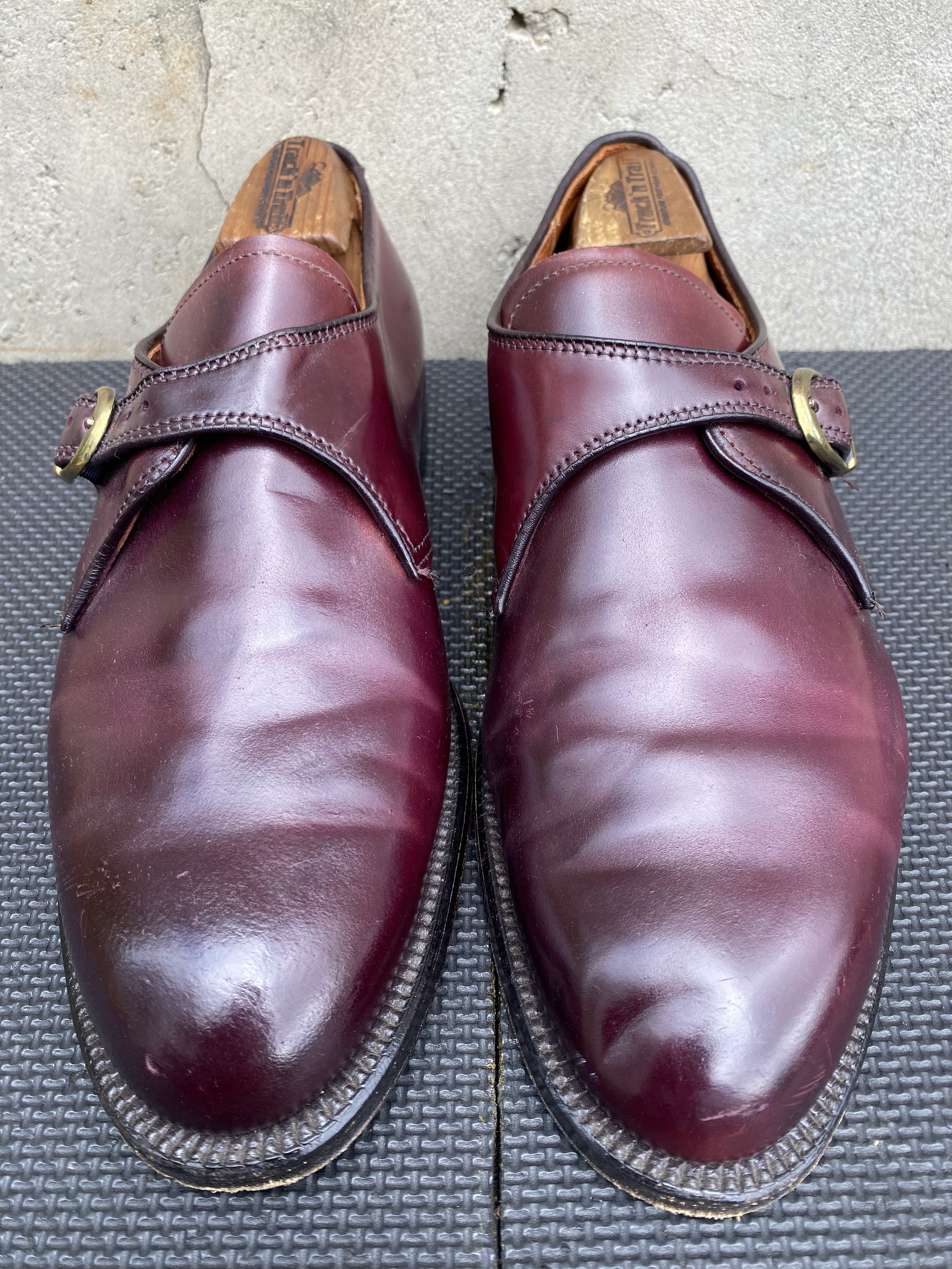Alden Mint Alden 954 Color 8 Burgundy Shell Cordovan Monkstrap Size US 8.5 / EU 41-42 - 8 Thumbnail