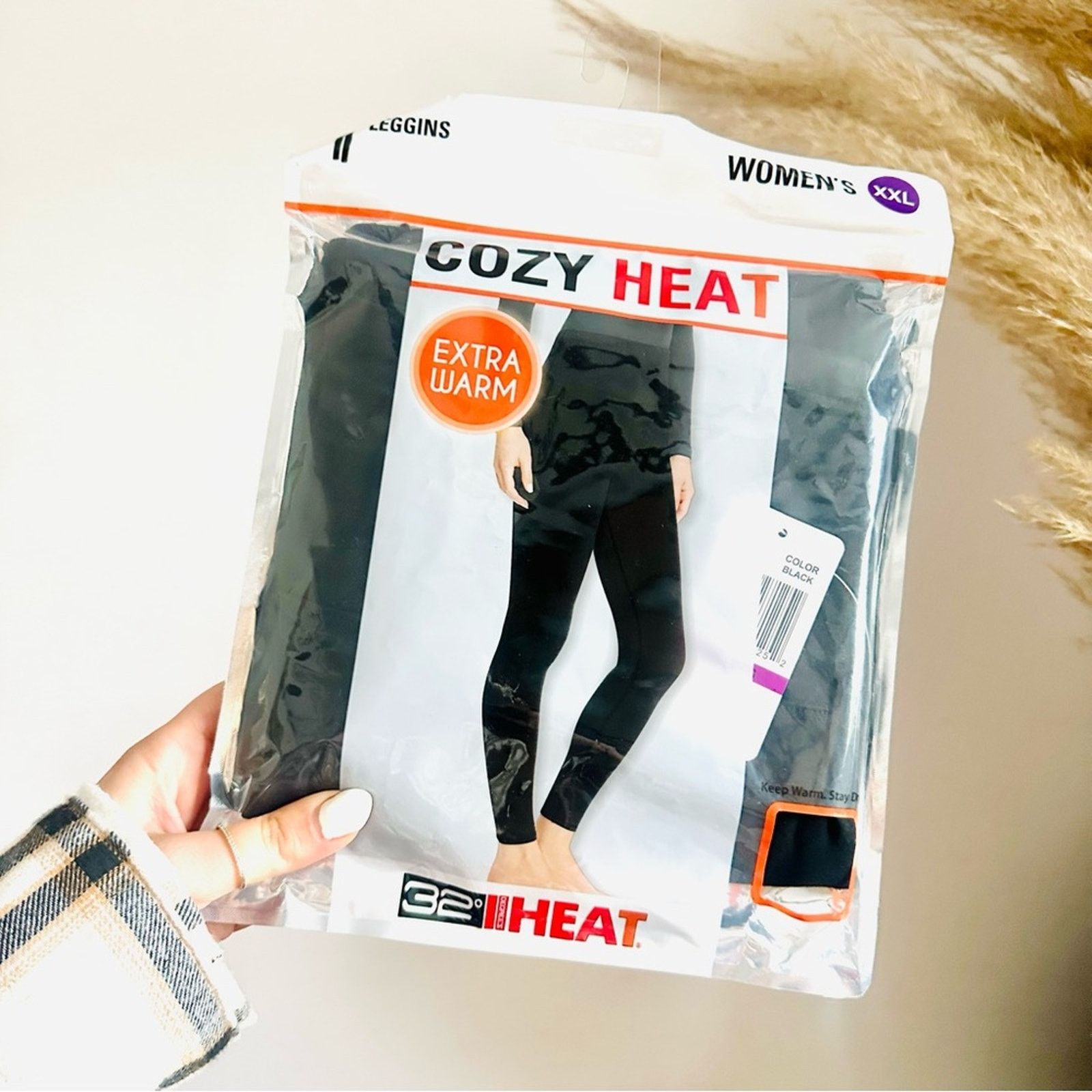 Nordstrom NEW 32° HEAT Cozy Heat Black Full High Rise Leggings Tights Size 36" / US 14 / IT 50 - 1 Thumbnail