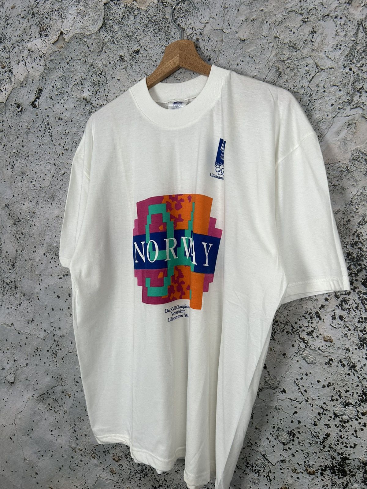 Vintage Vintage 1994 Lillehammer Olympic Games Archive Graphic Tee Size US XL / EU 56 / 4 - 2 Thumbnail