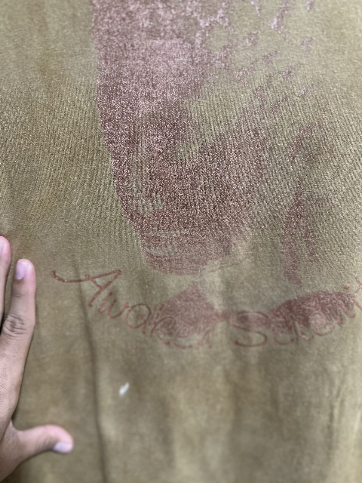 Port & Company Thrashed Vintage Awaken Serenity Faded Tee Size US XXL / EU 58 / 5 - 4 Thumbnail
