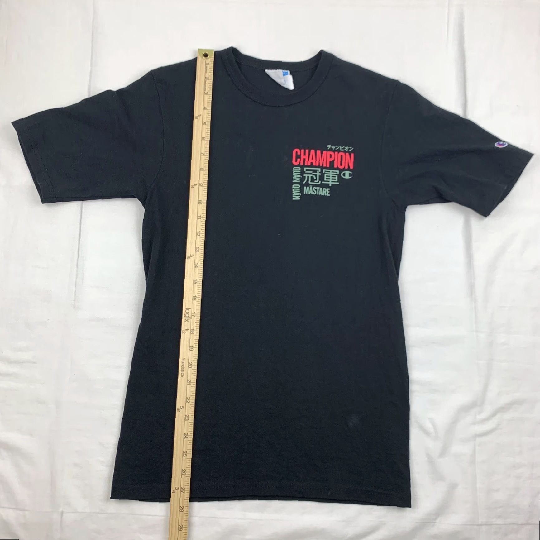 Champion Champion T Shirt Adult Small Black Different Languages Heritage Shirt Foreign Mens Small Black Language Heritage 90s Size US S / EU 44-46 / 1 - 5 Thumbnail