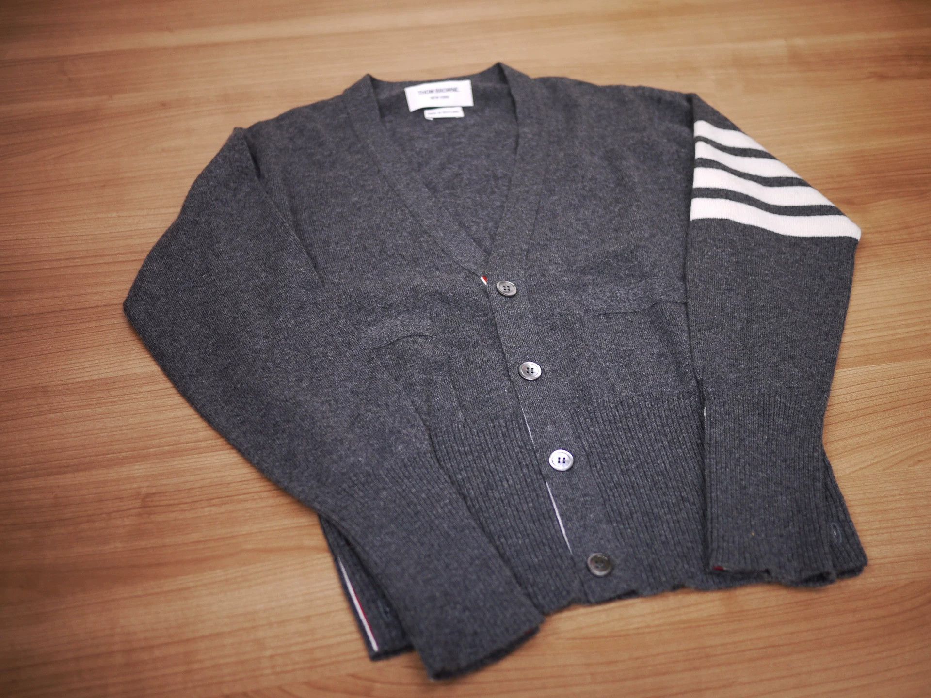 Thom Browne Thom Browne Grey Knit Sweater Size 0 No Tags No Pockets Size XS / US 0-2 / IT 36-38 - 2 Thumbnail