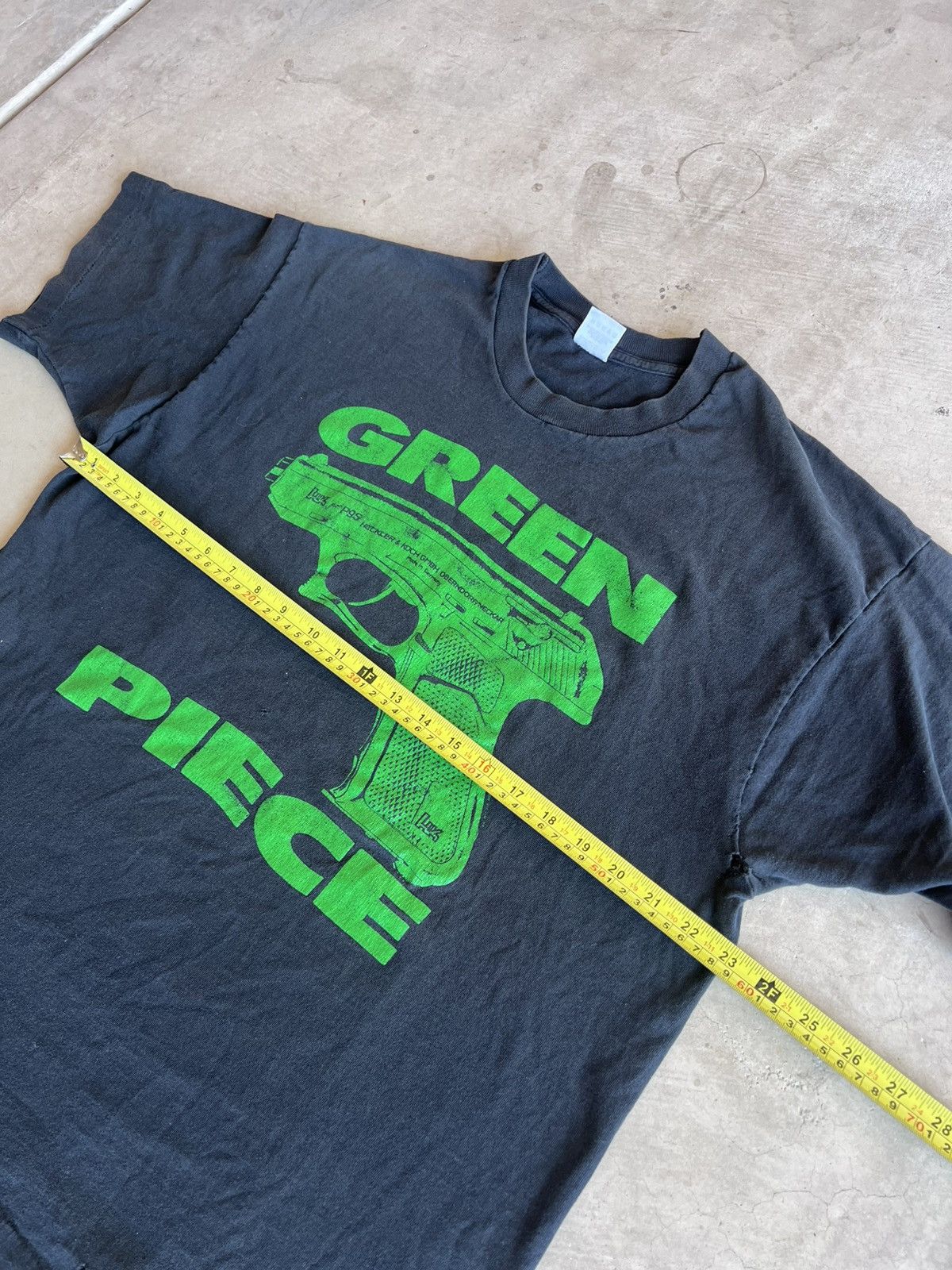 Vintage VINTAGE 1990s GREEN PIECE G*N SHIRT RAP FASHION VICTIM Size US XL / EU 56 / 4 - 6 Thumbnail