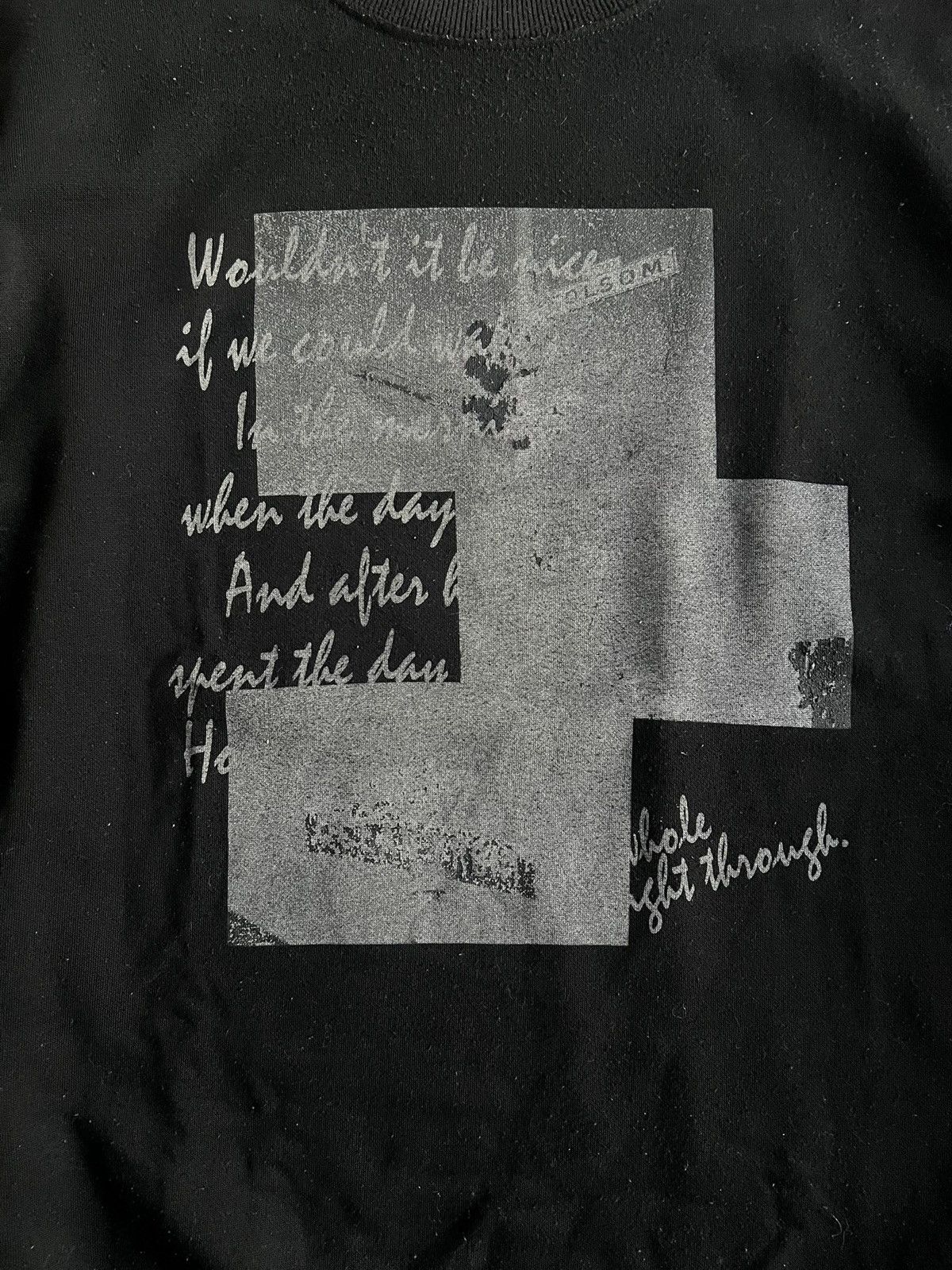Japanese Brand Thruxton “Poem” Sweater Size US XL / EU 56 / 4 - 2 Thumbnail
