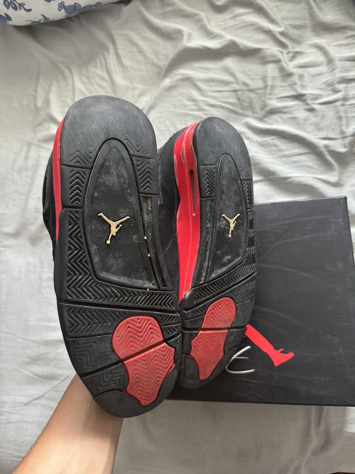 Jordan Brand Jordan 4 Red Thunders Size US 9.5 / EU 42-43 - 4 Thumbnail