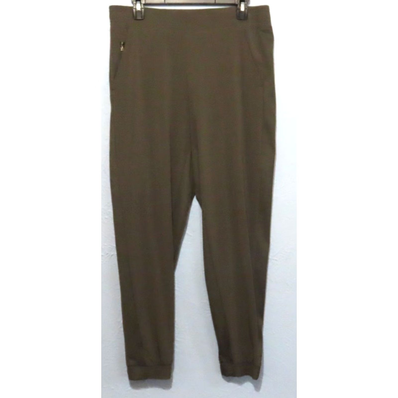 Athleta Athleta Brooklyn Jogger Pants Womens 12 Green Polyester Spandex Pull On Tapered Leg Jogger Athletic Activewear Size 34" / US 12 / IT 48 - 2 Thumbnail