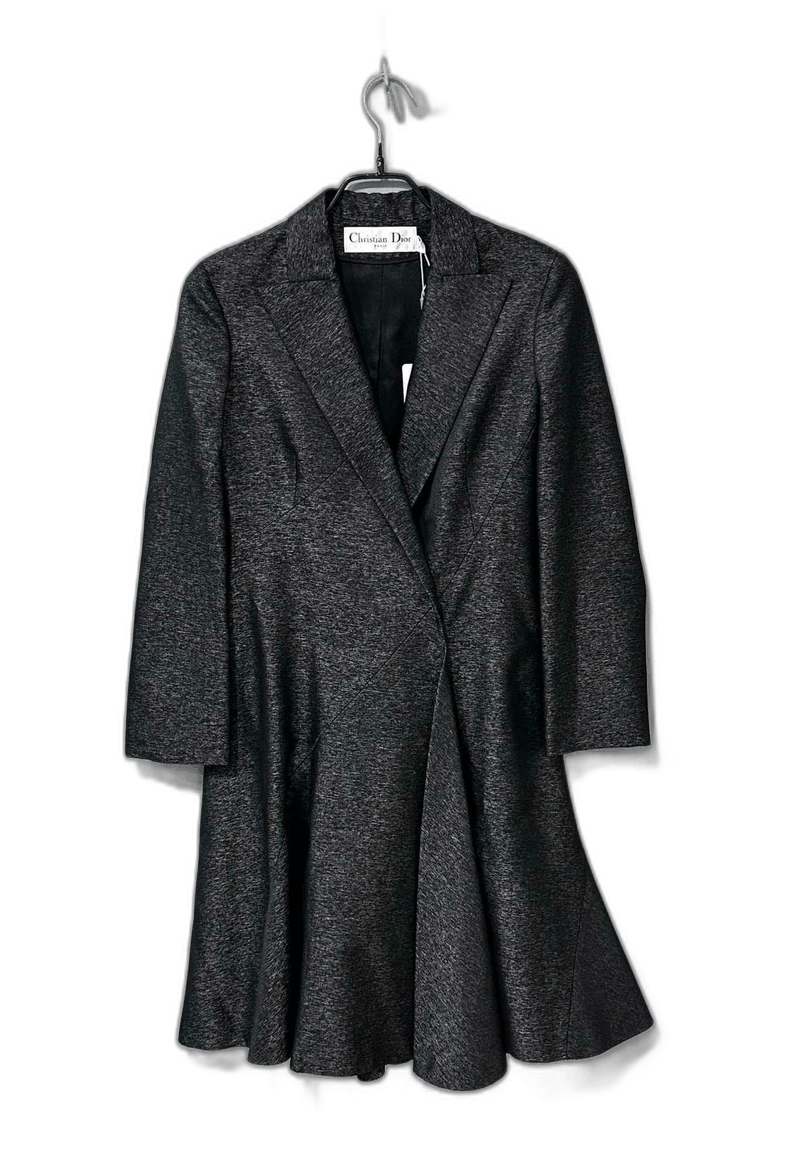Classic Black Silk Dior Coat