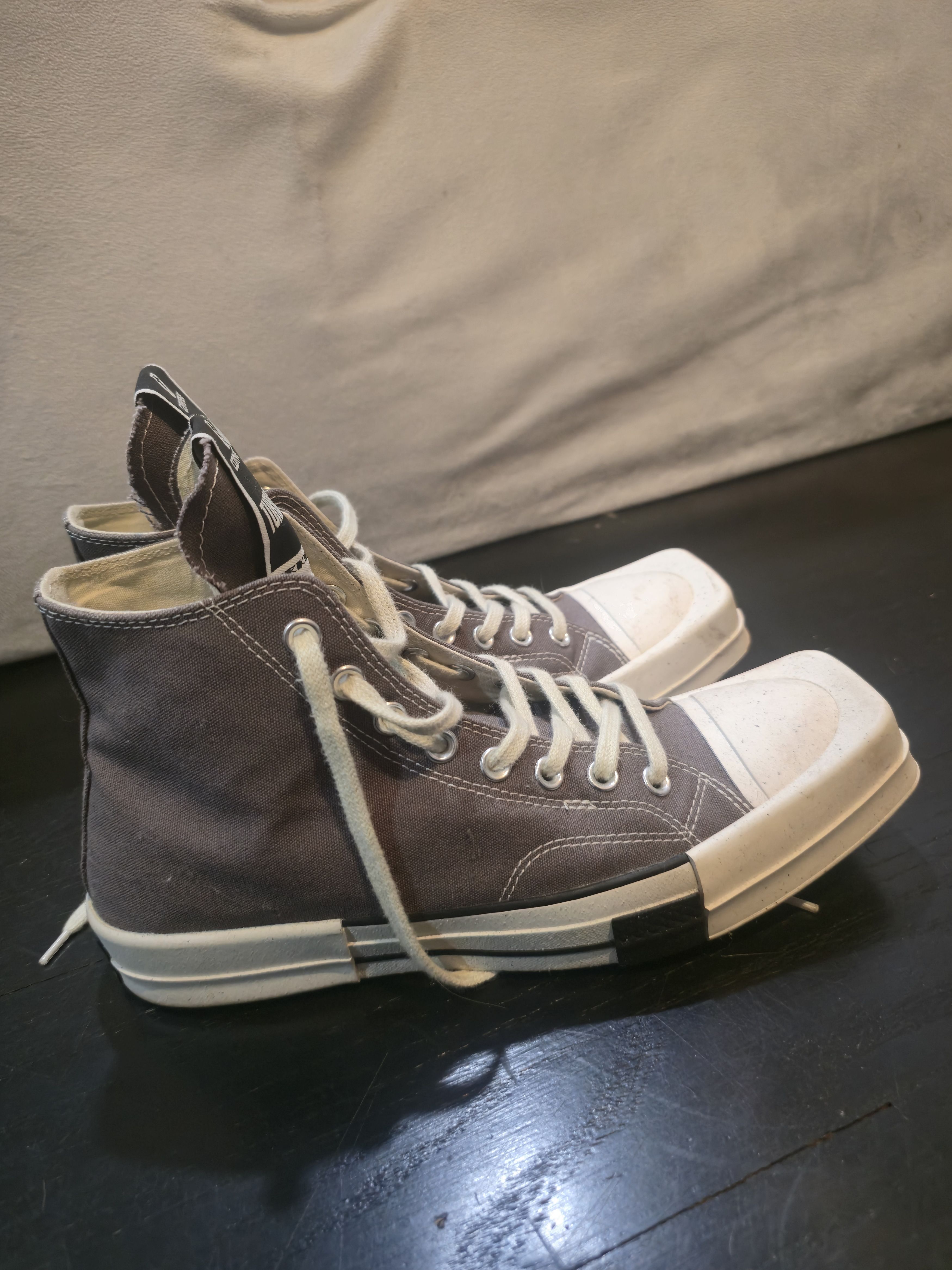 Converse × Rick Owens Drkshdw Rick Owens Converse TURBODRK Laceless Chuck 70 Size US 9.5 / EU 42-43 - 2 Thumbnail