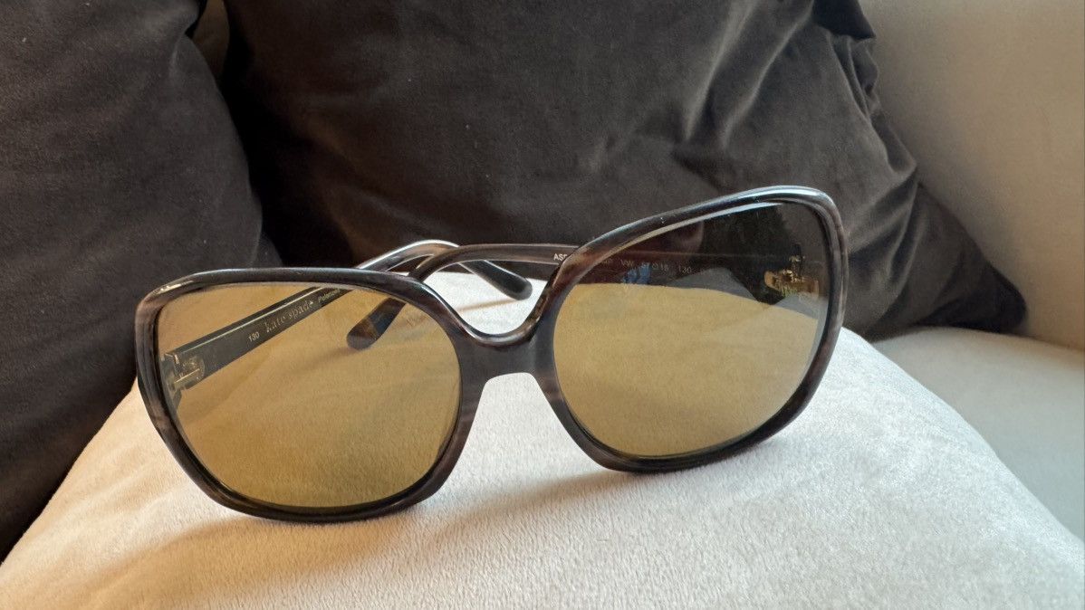 Kate Spade KATE SPADE Brown oversized sunglasses yellow lenses Size ONE SIZE - 1 Thumbnail