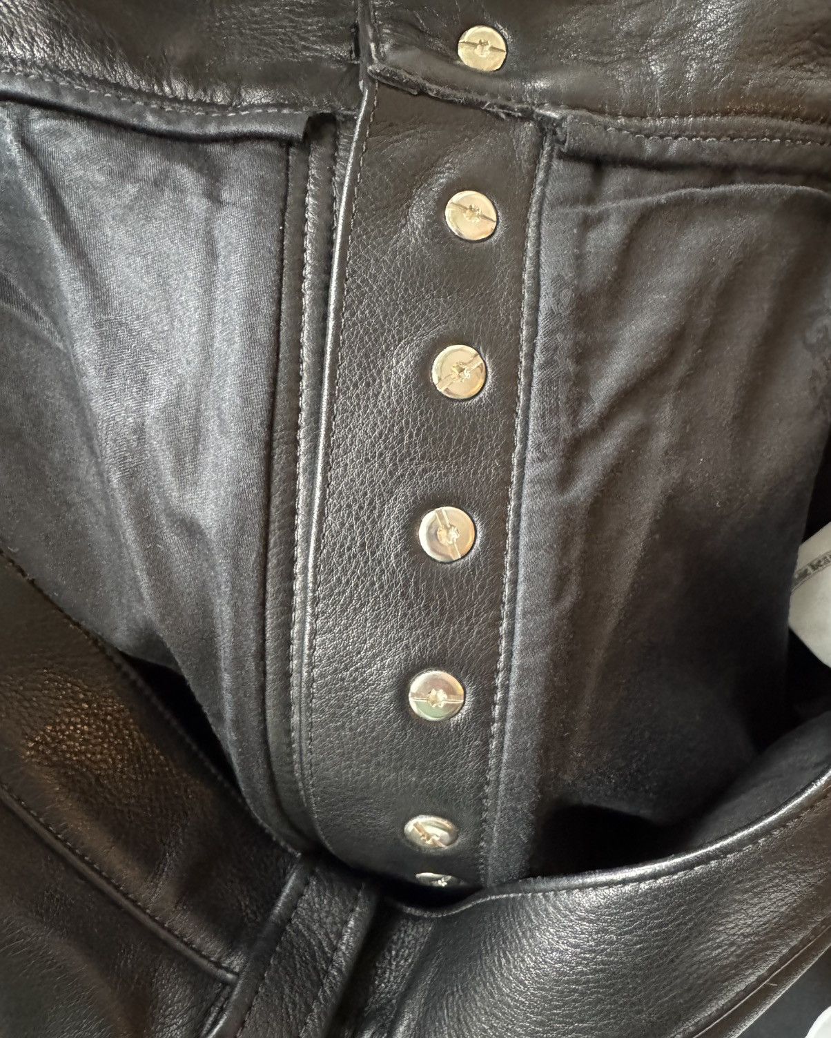 Chrome Hearts Chrome Hearts Fleur Knee Leather Pants Size US 38 / EU 54 - 6 Thumbnail