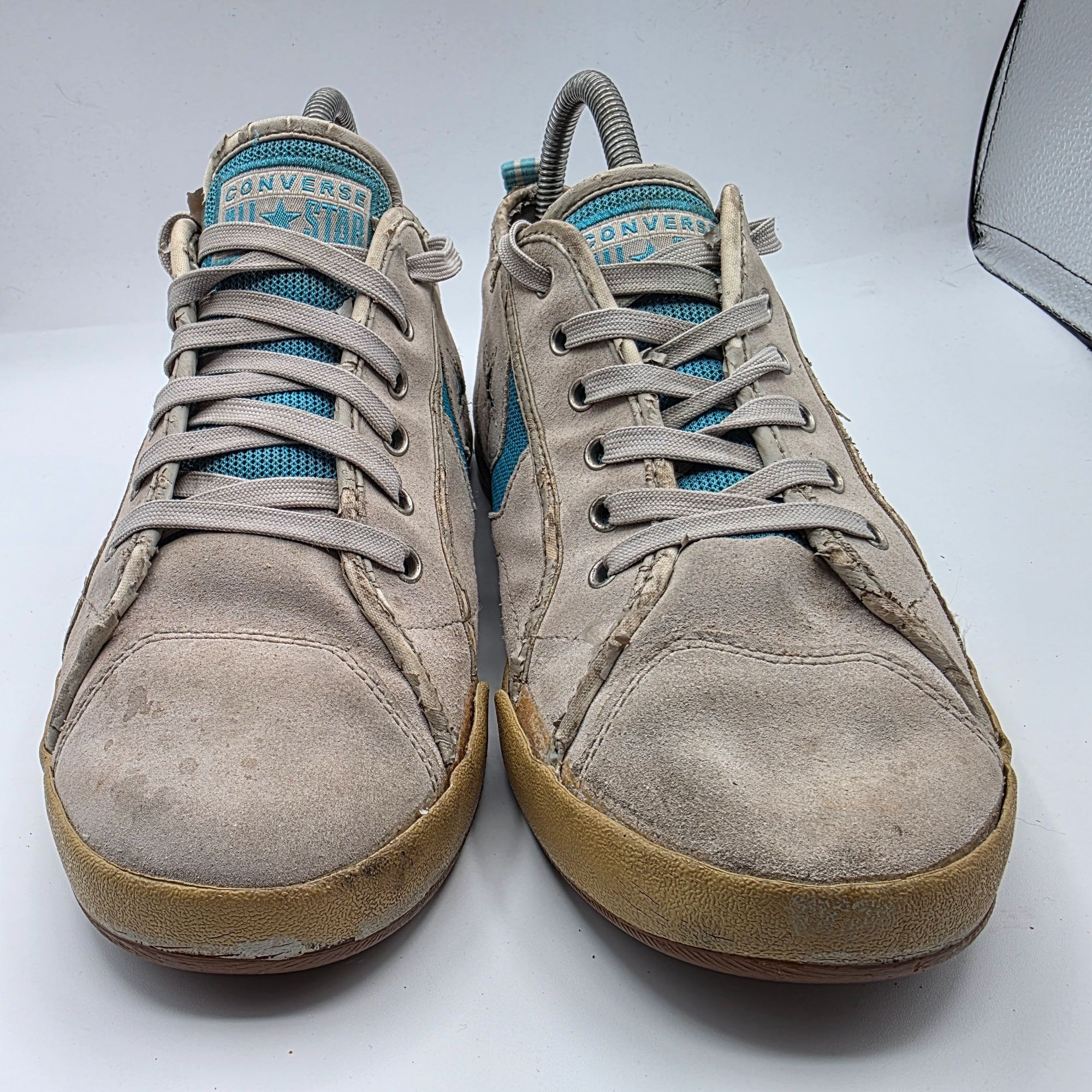 Converse Converse All Star Womens Size 8 Gray Teal Low Top Sneakers C Size US 8 / IT 38 - 14 Thumbnail