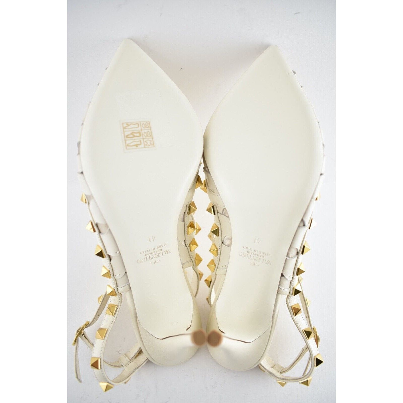 Valentino Rockstud Wave Embroidery Ankle Strap Classic Heel Pump 41 Size US 11 / IT 41 - 12 Thumbnail