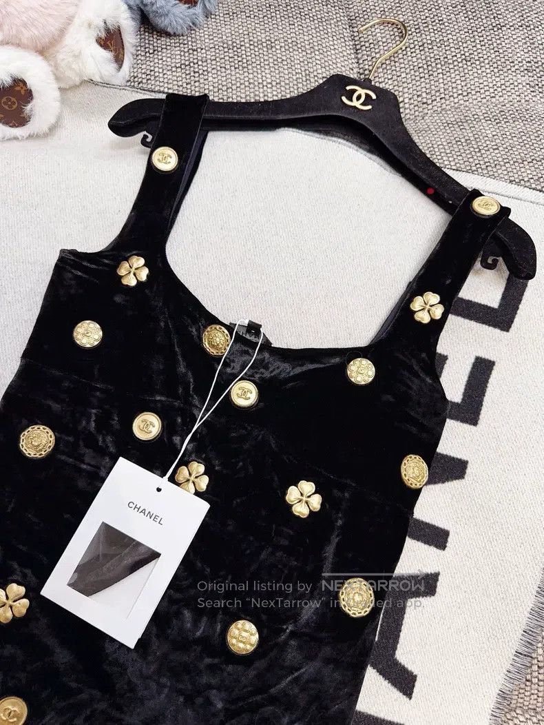 Chanel Chanel 21A Handicraft Workshop Series Gold Coin Relief Sea Size XS / US 0-2 / IT 36-38 - 4 Thumbnail