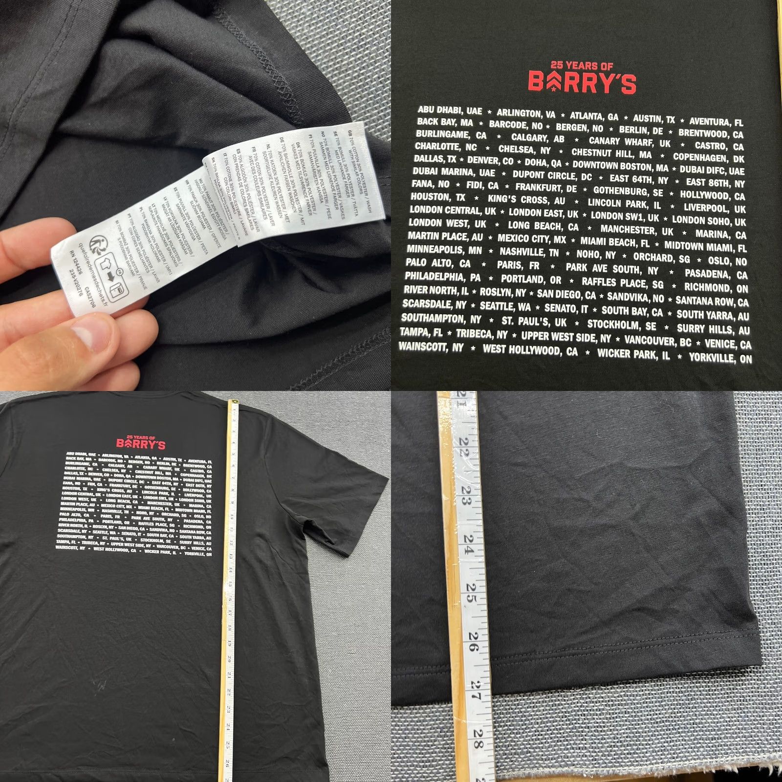 Vintage Bjorn Borg X Barrys Mens Shirt Medium Black Short Sleeve Tee Barry's T-Shirt Mens Shirt Different Version Size US M / EU 48-50 / 2 - 8 Thumbnail