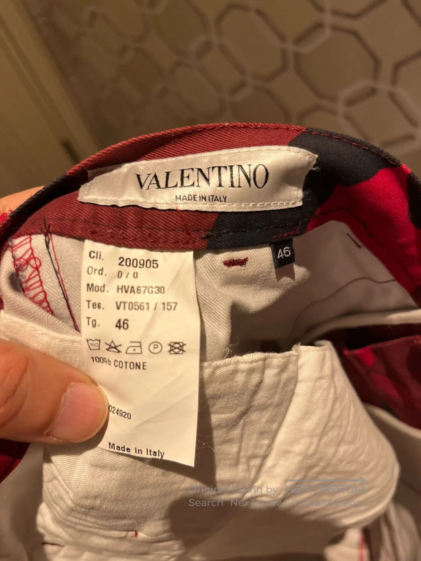 Valentino Valentino Red Camo Cargo Pants. Size US 26 / EU 42 - 6 Thumbnail