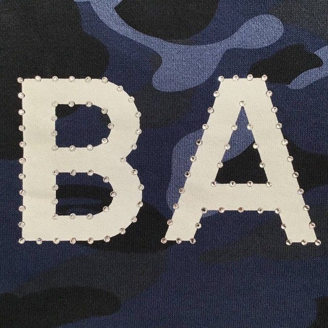 Bape CRYSTAL STONE BAPE logo pullover hoodie a bathing ape Size US M / EU 48-50 / 2 - 4 Thumbnail