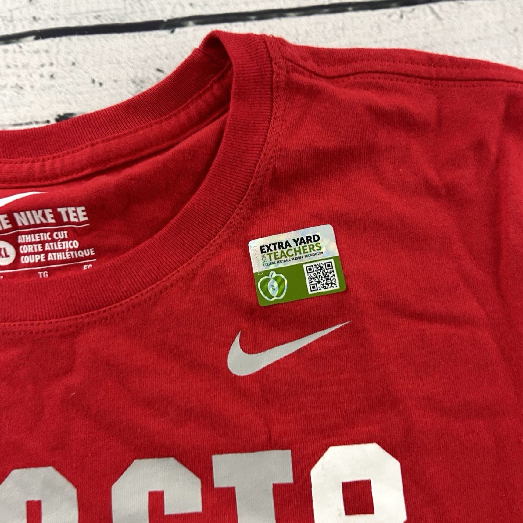 Nike Nike Athletic Short Sleeve T Shirt Women XL Red Ohio State Champs Size XL / US 12-14 / IT 48-50 - 2 Thumbnail