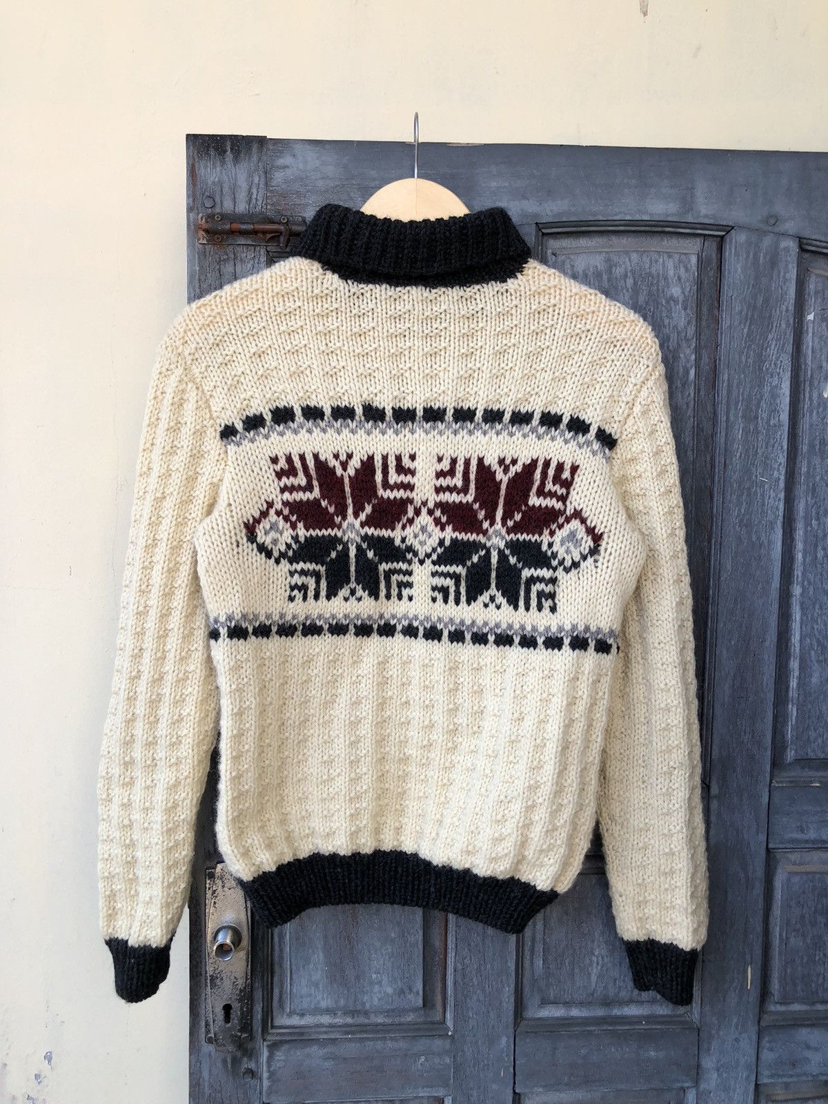 Vintage Sweet Grandma Handmade Knit With Snow Graphic on Both Side Size US S / EU 44-46 / 1 - 10 Thumbnail