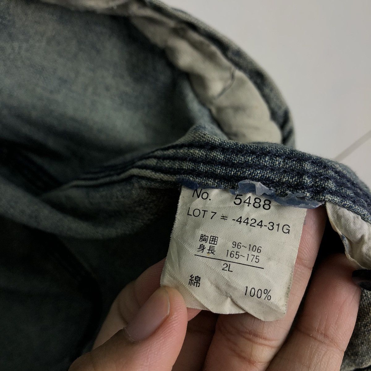 Japanese Brand 📌Vintage Trucker Denim Biker Jacket Polo Club Slant Pocket Size US L / EU 52-54 / 3 - 20 Thumbnail