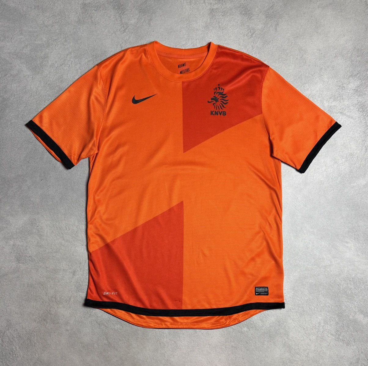 Nike Netherlands 2012 2013 Home Football Shirt Soccer Jersey Nike Size US L / EU 52-54 / 3 - 1 Thumbnail