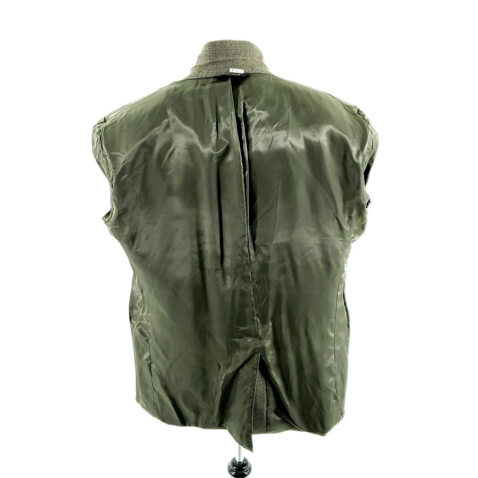 Jos. A. Bank Jos A Bank Tweed Wool 2 Button Sport Coat 44R Green Blue Che Size 44R - 10 Thumbnail