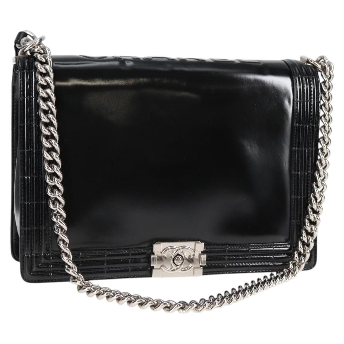 Chanel Chanel Reverso Boy Flap Bag Patent Size ONE SIZE - 1 Thumbnail