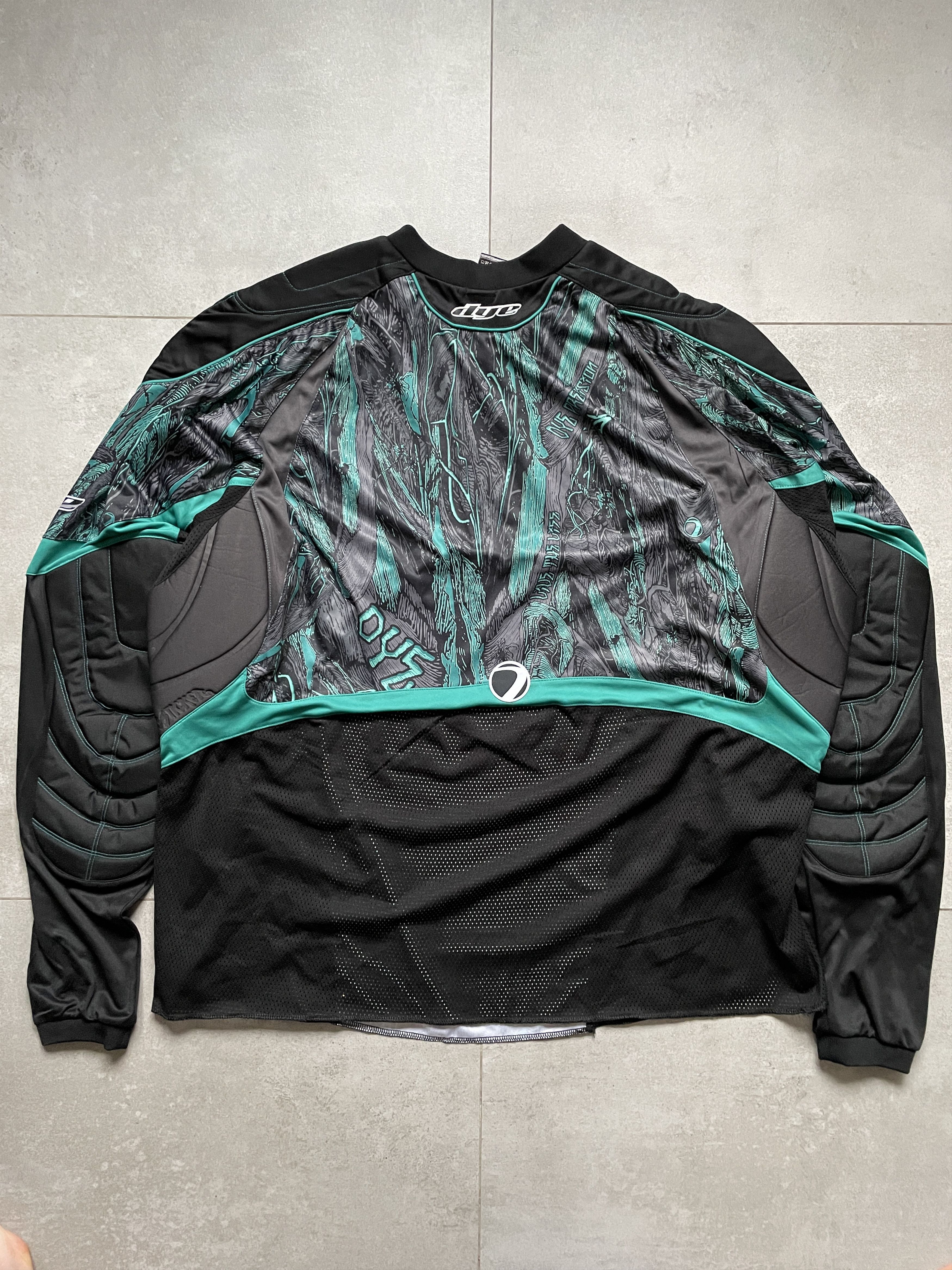 Fox Racing DYE MOTOCROSS BLACK TURQOISE LONGSLEEVE JERSEY Size US XXL / EU 58 / 5 - 2 Thumbnail
