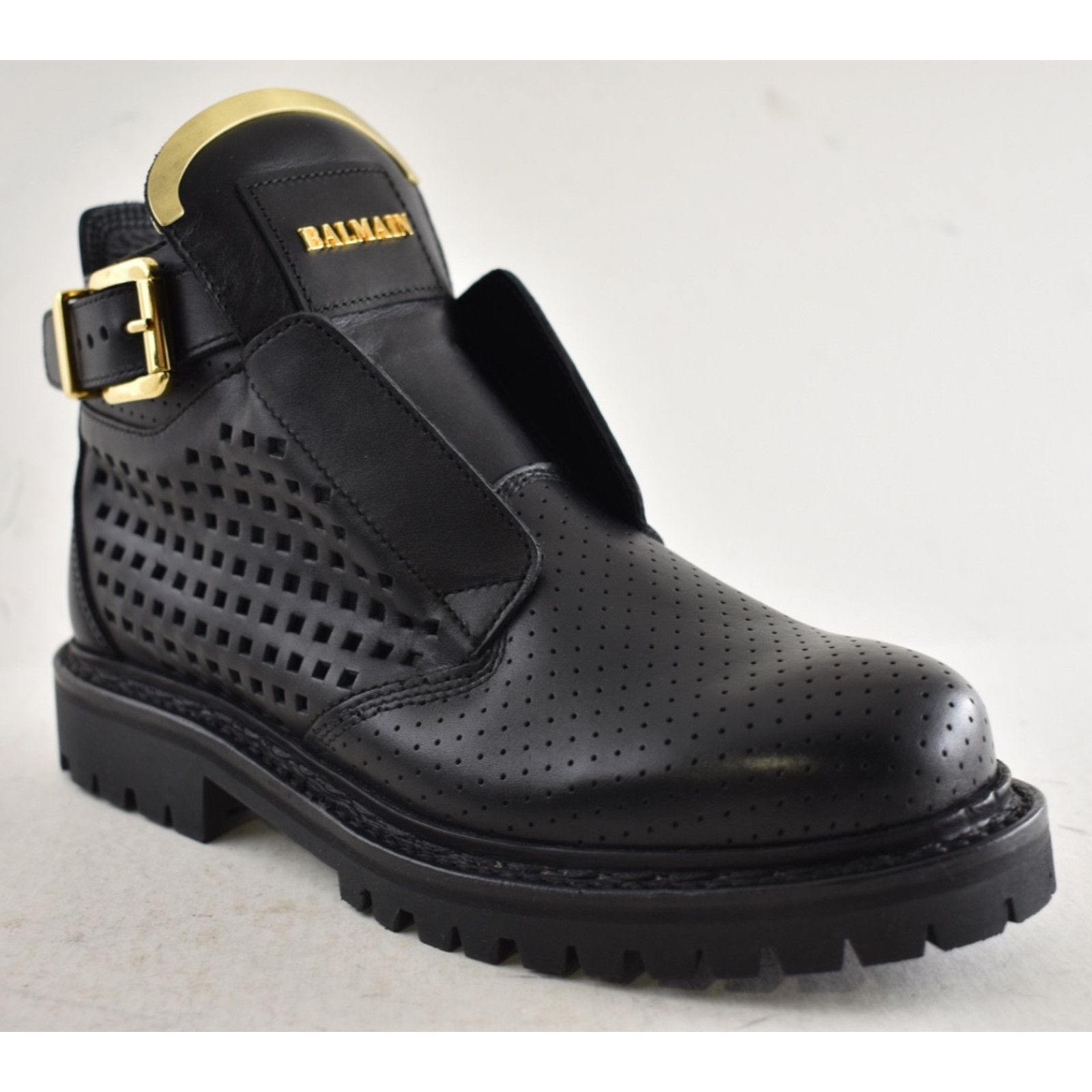 Balmain Balmain King Taiga Ranger Black Biker Moto Short Boot 36 Size US 6 / IT 36 - 4 Thumbnail