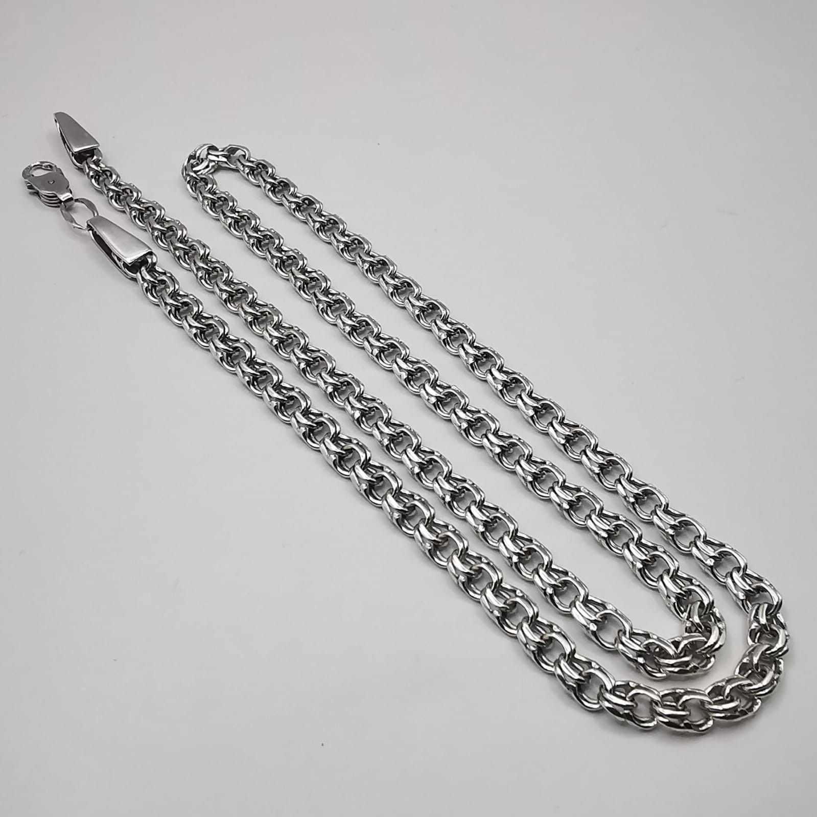 Sterling Silver Vintage Jewelry Chain, 925 Sterling Silver, Signed 20,44g Size ONE SIZE - 1 Thumbnail