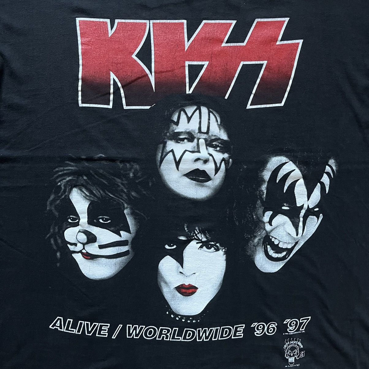 Band Tees 90s KISS ALIVE WORLDWIDE TOUR vintage band tee EURO XL Size US XL / EU 56 / 4 - 3 Thumbnail