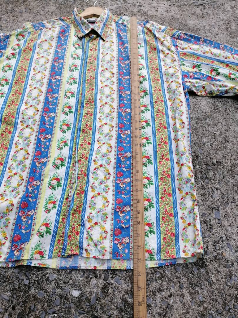Versace × Versus Versace Versus Gianni Versace Flowers Longsleeve Buttons Shirt Size US XL / EU 56 / 4 - 6 Thumbnail