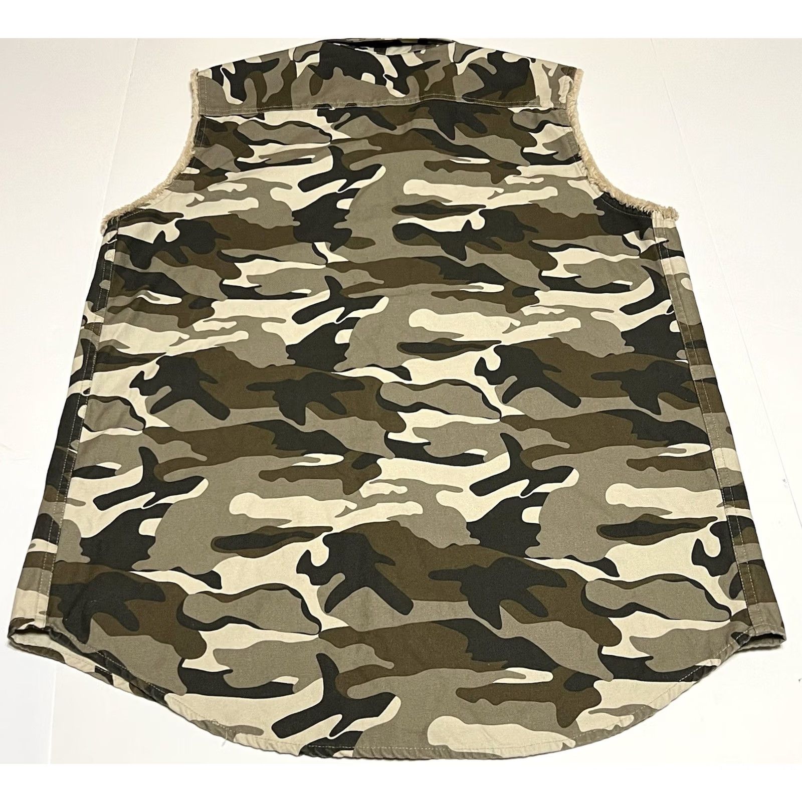 Vintage CE Schmidt Work Wear Camo Shirt Men M Sleeveless Button Pockets Size US M / EU 48-50 / 2 - 3 Thumbnail