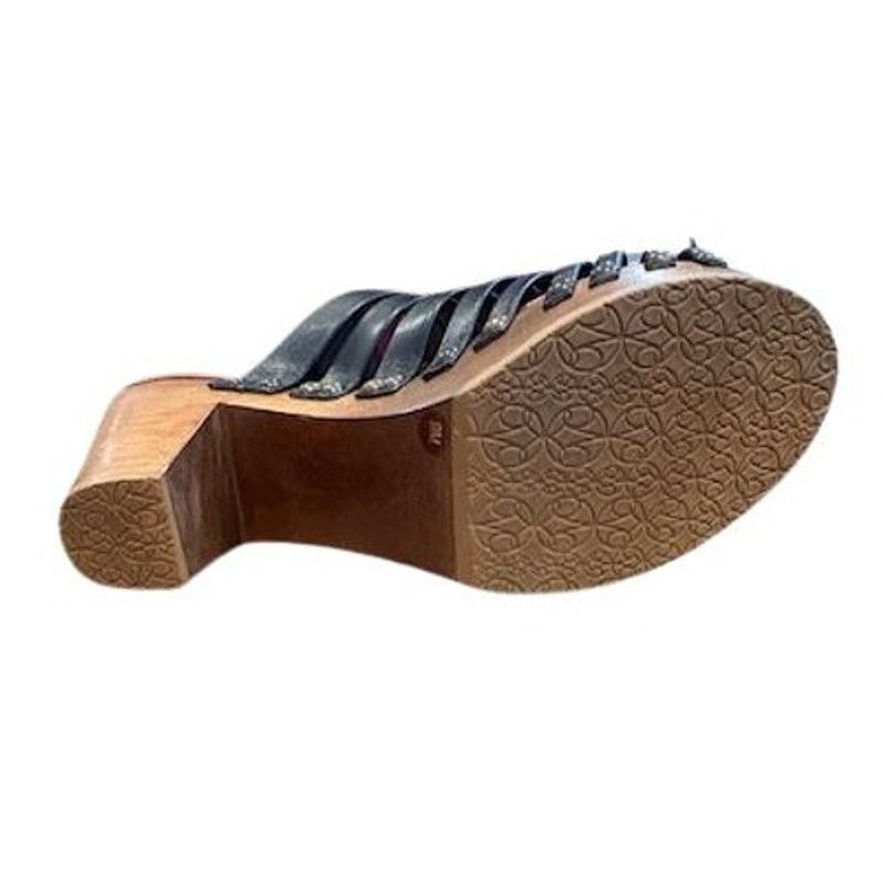 Johnston & Murphy Johnston & Murphy Platform Block Heel Black Sandals Size US 9 / IT 39 - 9 Thumbnail