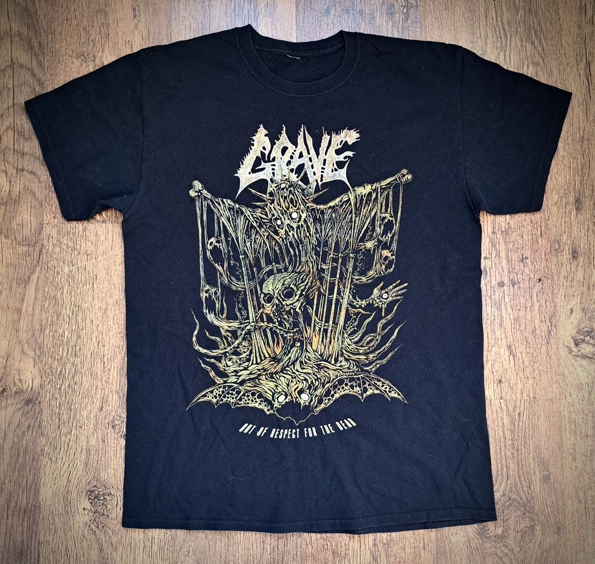 Band Tees × Vintage GRAVE x OUT OF RESPECT FOR THE DEAD x T-Shirt Size US L / EU 52-54 / 3 - 1 Thumbnail