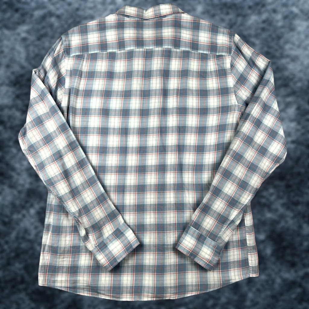 Faherty Faherty Shirt Flannel Long Sleeve Blue White Plaid Large Mens Cloud Cotton Button-Up Casual Travel Size US L / EU 52-54 / 3 - 1 Thumbnail