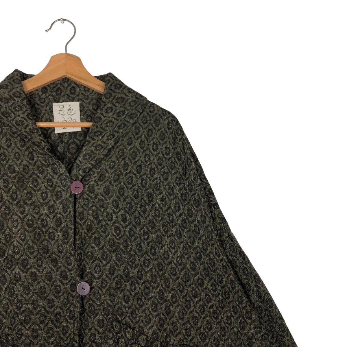45rpm 📌VINTAGE CROPPED BIKER TRADITIONAL DESIGN KIMONO JACKET Size US M / EU 48-50 / 2 - 15 Thumbnail