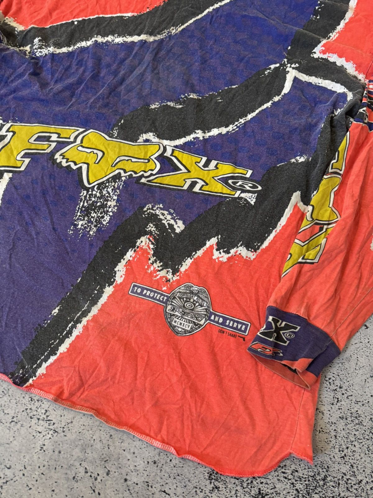 Fox Racing Fox Racing × Very Rare Vintage 90's Team Fox Racing Jersey Size US XXL / EU 58 / 5 - 11 Thumbnail